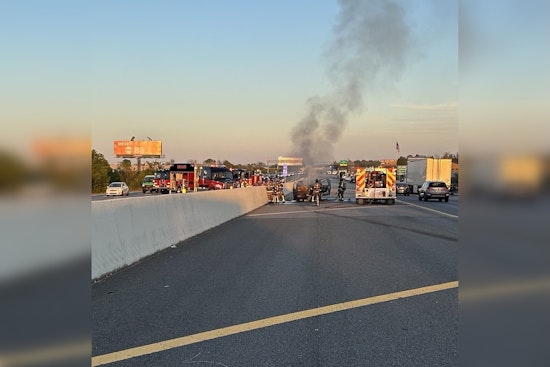 No Injuries Reported as Vehicle Fire Disrupts I-40 Eastbound Traffic Near Lebanon