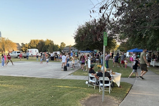 Norman Residents Celebrate Community Bonding and Safety at Brookhaven Park Event with Cleveland County Sheriff's Deputies