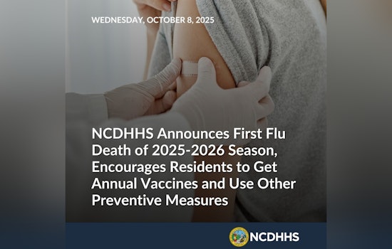 North Carolina Reports First Flu-Related Death of the Season as Health Officials Urge Vaccinations and Precautions