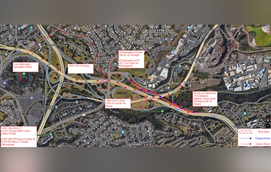 O‘ahu Drivers Alerted to Nightly Closures of Hālawa and H-3 Freeway Off-Ramps for Repaving Starting Oct 19