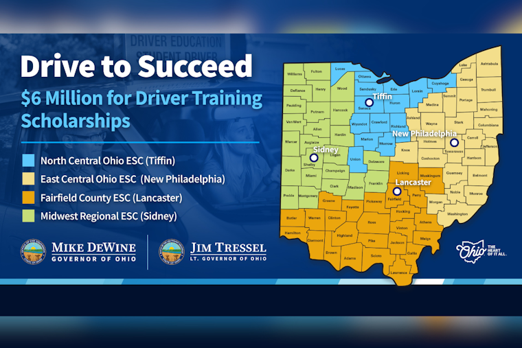 Ohio Governor DeWine Announces $6 Million for Youth Driver Training Scholarships During National Teen Driver Safety Week