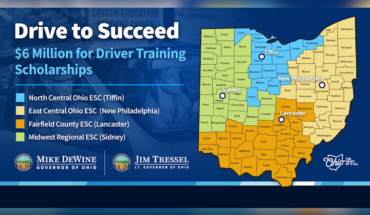 Ohio Governor DeWine Announces $6 Million for Youth Driver Training Scholarships During National Teen Driver Safety Week