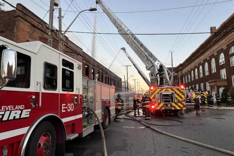 Over 60 Firefighters Tackle Major Blaze at Vacant Cleveland Building on E. 105th Street