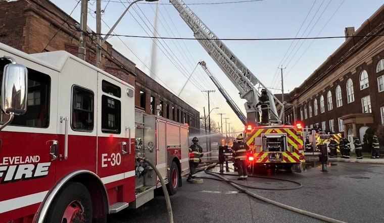 Over 60 Firefighters Tackle Major Blaze at Vacant Cleveland Building on E. 105th Street
