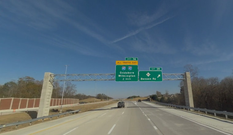 Overnight Closures Announced for Toll N.C. 540 Eastbound Exit 36 Near I-40/I-42 Interchange