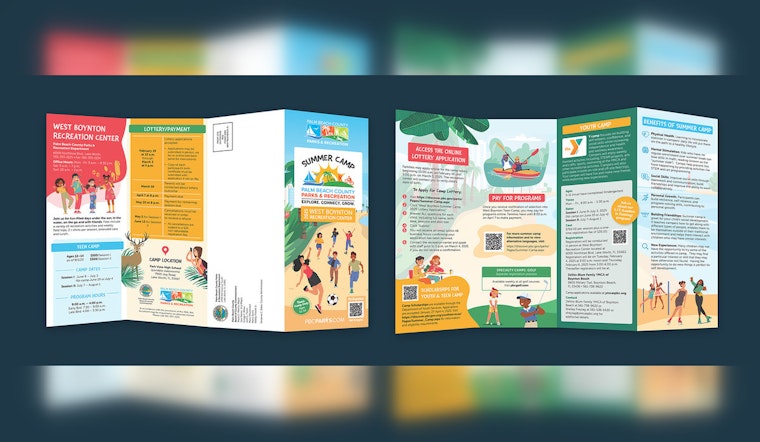 Palm Beach County Parks and Recreation Garners National GDUSA Health + Wellness Design Award for Summer Camp Brochure