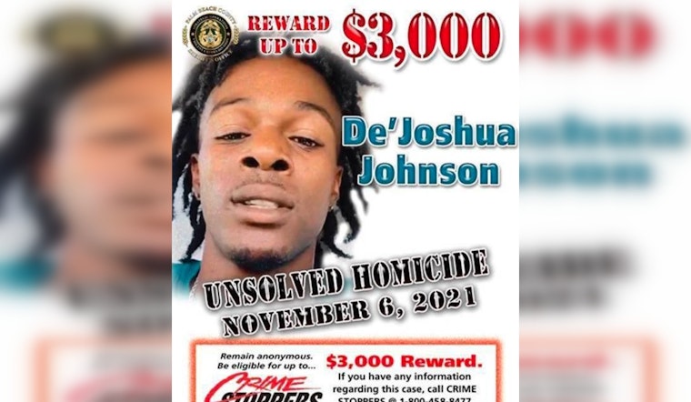 Palm Beach County Sheriff's Office Seeks Fresh Leads on 4-Year Anniversary of De’Joshua Johnson's Unsolved Murder in Greenacres