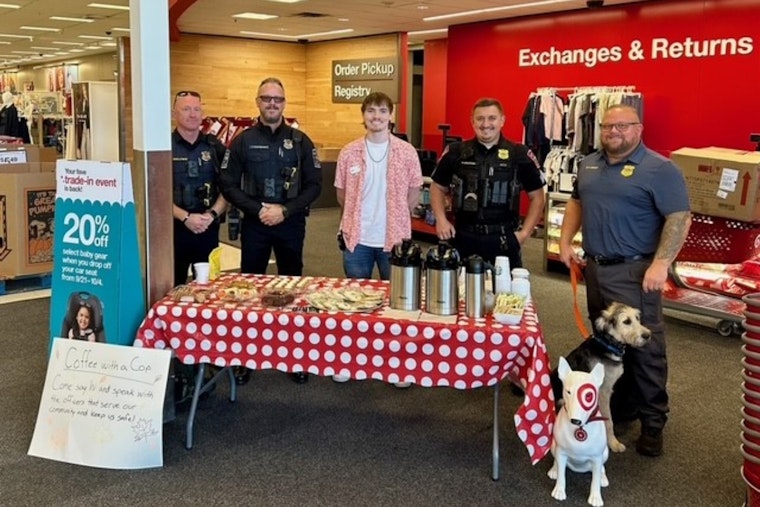 Parma K9 Rosco and Sgt. Burkhart Cultivate Community Ties at Local "Coffee with a Cop" and School "Meet and Greet"