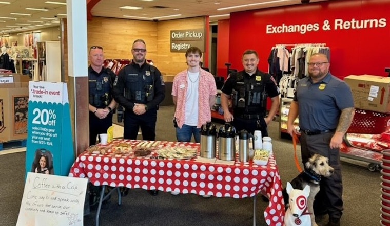 Parma K9 Rosco and Sgt. Burkhart Cultivate Community Ties at Local "Coffee with a Cop" and School "Meet and Greet"