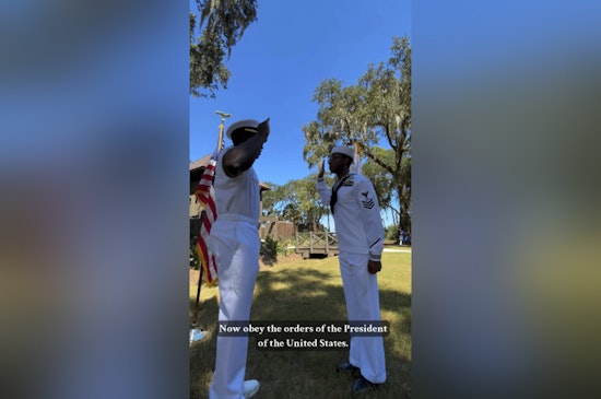 Petty Officer Taurean Wong Honored with Junior Sailor of the Year Re-enlists at Historic Fort Mose Site in St. Johns County