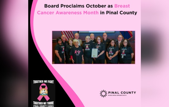 Pinal County Declares October as Breast Cancer Awareness Month: Emphasizes Early Detection and Community Support