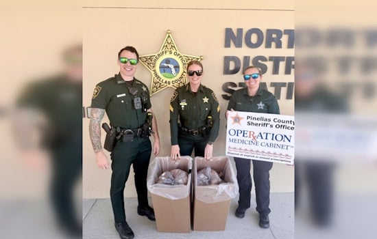 Pinellas County Agencies Collect Over 787 Pounds of Medication in Prescription Drug Take-Back Initiative