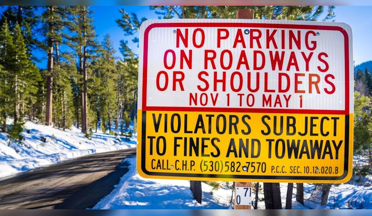 Placer County Announces Early Start to Parking Restrictions Near Tahoe Ahead of Winter Season