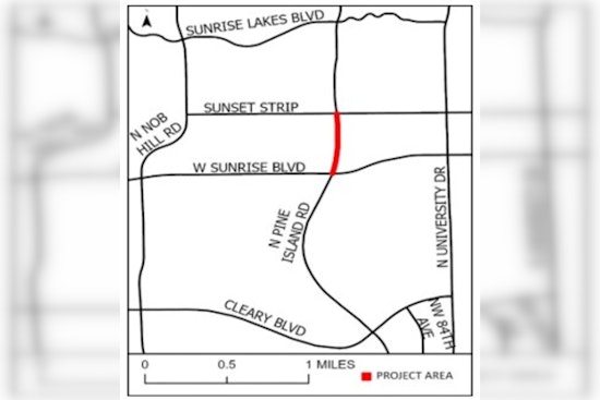 Plantation and Sunrise Residents Alerted to Nighttime Roadwork on North Pine Island Road