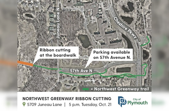 Plymouth Celebrates Completion of Northwest Greenway Project with Ribbon-Cutting Event on October 21