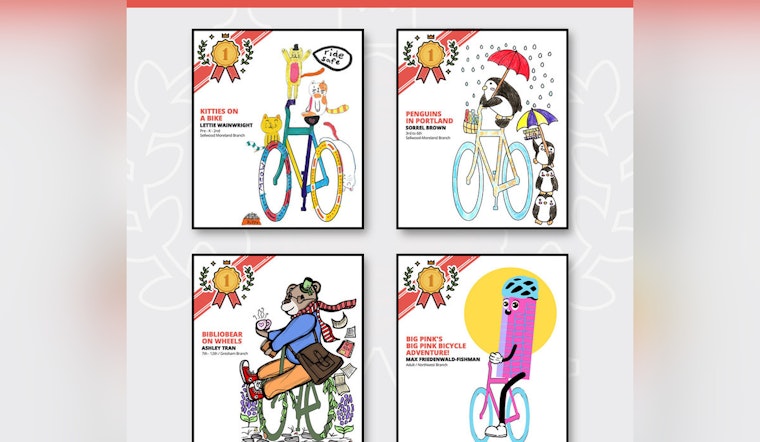 Portland's Streets to Transform into Artistic Bike Lanes with 2025 Bike to Books Design Contest Winners