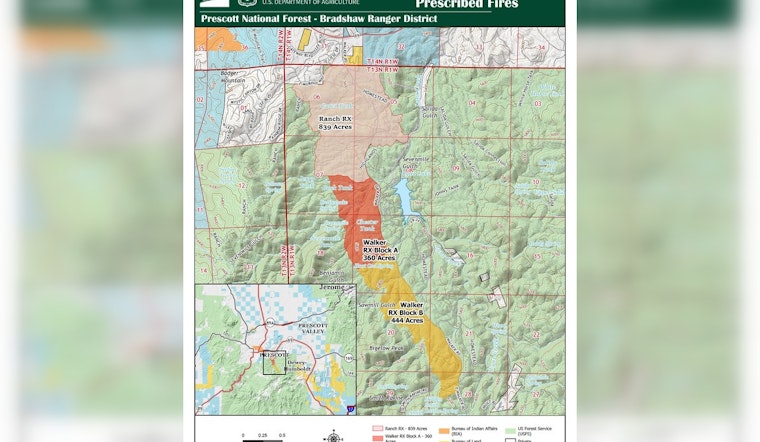Prescott National Forest to Commence Controlled Burns Near Walker Rd. on October 26