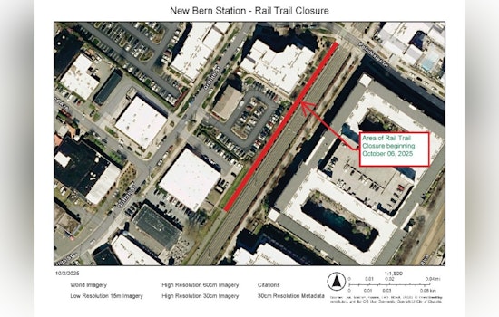 Rail Trail Detours Begin Oct. 6 in Charlotte Amid New Bern Drainage Project