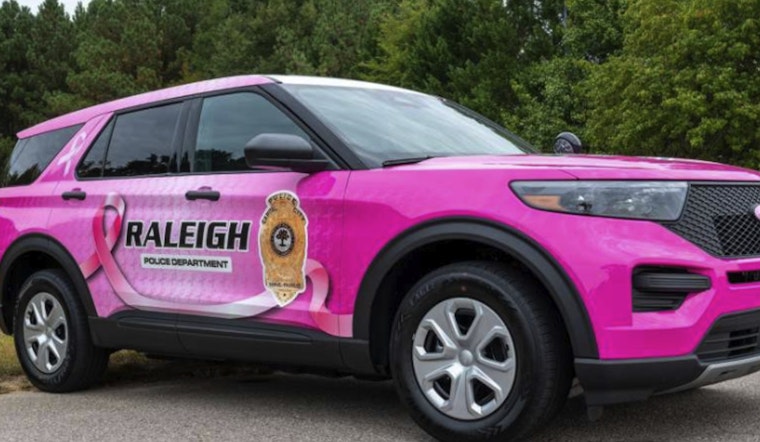 Raleigh Police Department Rolls Out Pink Cruiser to Promote Breast Cancer Awareness