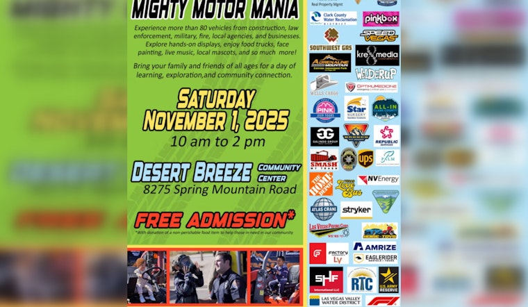 Rev Up for Fun as 2nd Annual Mighty Motor Mania Returns to Las Vegas for Families and Car Enthusiasts