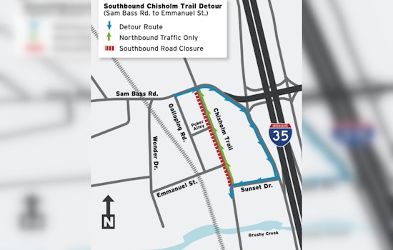 Road Detour on Chisholm Trail Road Announced in Round Rock Due to Unexpected Utility Find
