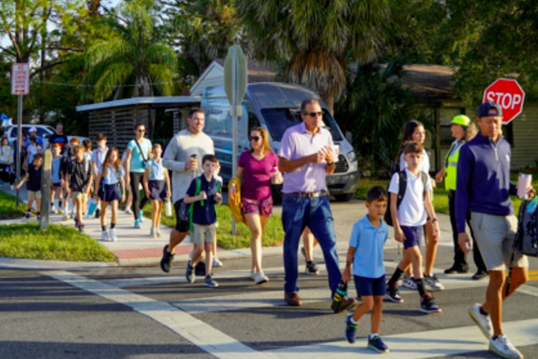 Roosevelt Elementary Celebrates 100 Years with 10th Annual Walk to School Day in Tampa