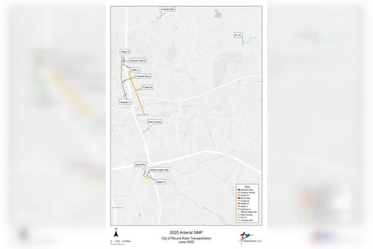Round Rock City Council Approves $2.9 Million for Arterial Street Maintenance Project