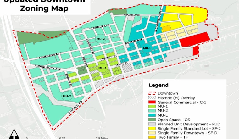 Round Rock City Council Approves Major Zoning Overhaul to Reshape Downtown Area