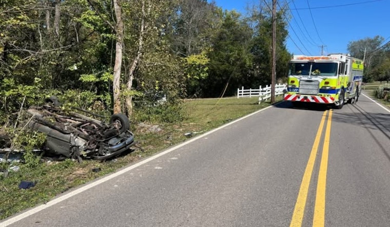 Rural Metro Fire Responds to Serious Single-Vehicle Crash on Thorngrove Pike, Urges Seatbelt Safety