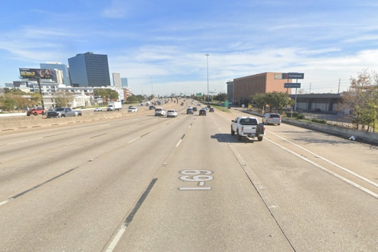 Rush Hour Traffic Snarled by Multi-Vehicle Wreck on Southwest Freeway in Houston