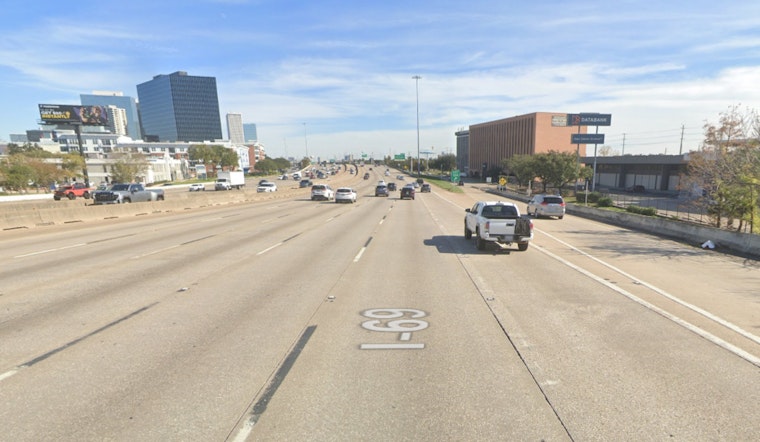 Rush Hour Traffic Snarled by Multi-Vehicle Wreck on Southwest Freeway in Houston