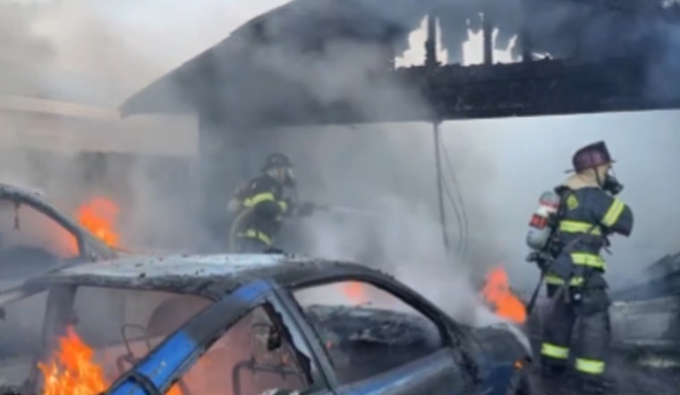 Sacramento Firefighters Extinguish Intense Garage Blaze, Prevent Spread to Home on Delagua Way