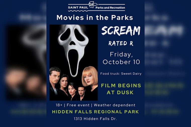 Saint Paul Parks and Recreation to Host 'Scream' Outdoor Movie Night at Hidden Falls Regional Park