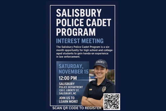 Salisbury Police Department Invites Youth to Explore Law Enforcement Careers at Cadet Program Meeting