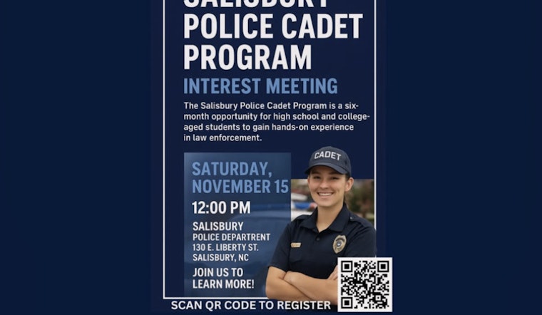 Salisbury Police Department Invites Youth to Explore Law Enforcement Careers at Cadet Program Meeting
