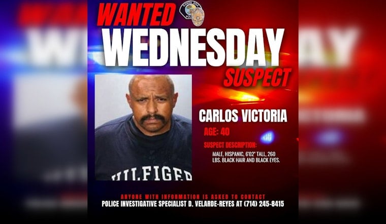Santa Ana Police Seek Public's Assistance in Locating Suspect Accused of Vehicle Theft