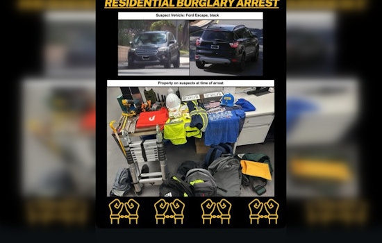 Santa Clarita Valley Sheriff's Station Arrests Suspected Burglars Equipped with High-Tech Gear in Newhall