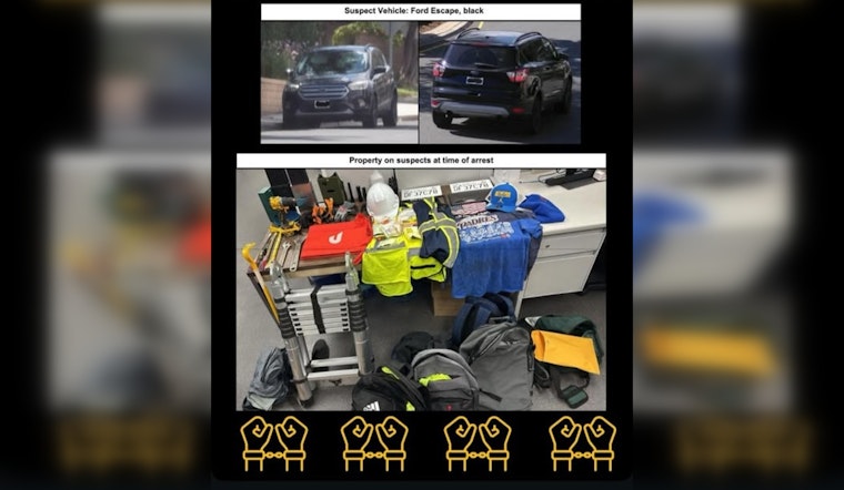 Santa Clarita Valley Sheriff's Station Arrests Suspected Burglars Equipped with High-Tech Gear in Newhall