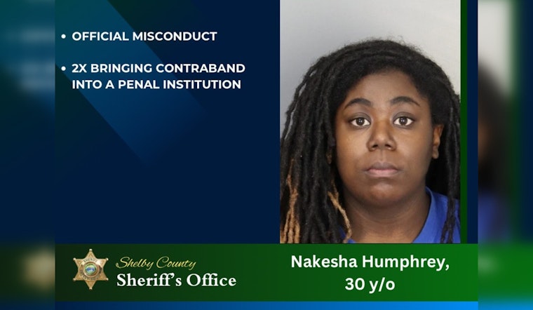Shelby County Pre-Trial Services Supervisor Indicted for Smuggling Contraband into County Jail