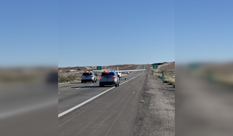Small Plane Makes Emergency Landing on I-15 Between Las Vegas and Mesquite, No Injuries Reported