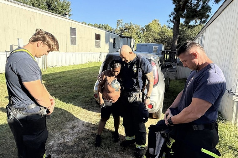 Smith County Homeowner Reunites with Firefighter Who Once Changed Her Tire Amid Emergency Call