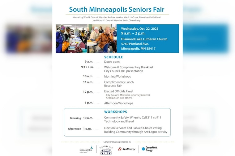 South Minneapolis Seniors Fair to Offer Resources, Workshops, and Community Engagement on October 22