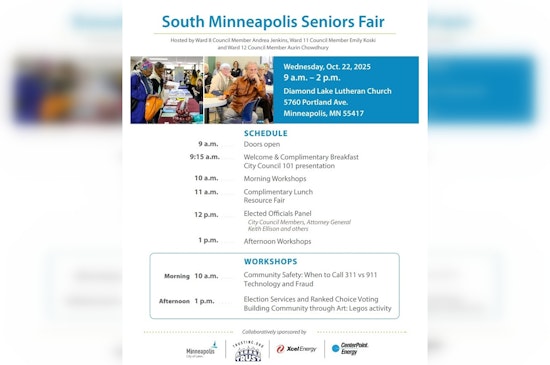 South Minneapolis Seniors Fair to Offer Resources, Workshops, and Community Engagement on October 22