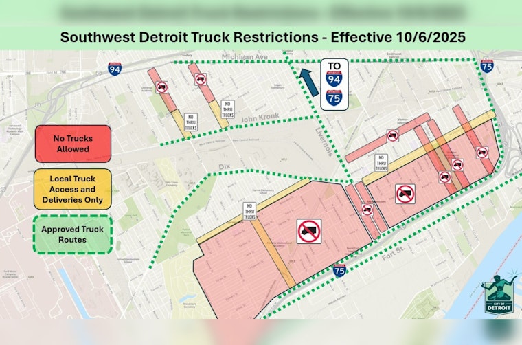 Southwest Detroit Welcomes New Truck Traffic Restrictions to Improve Air Quality and Road Safety