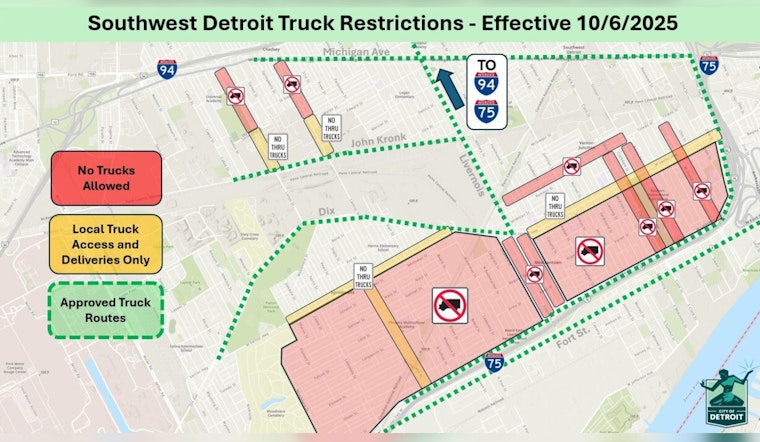 Southwest Detroit Welcomes New Truck Traffic Restrictions to Improve Air Quality and Road Safety
