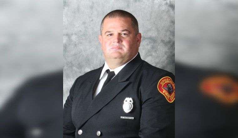 Speedway Celebrates Engineer Jeff Thornton's 30-Year Legacy at Fire Department Ahead of Retirement