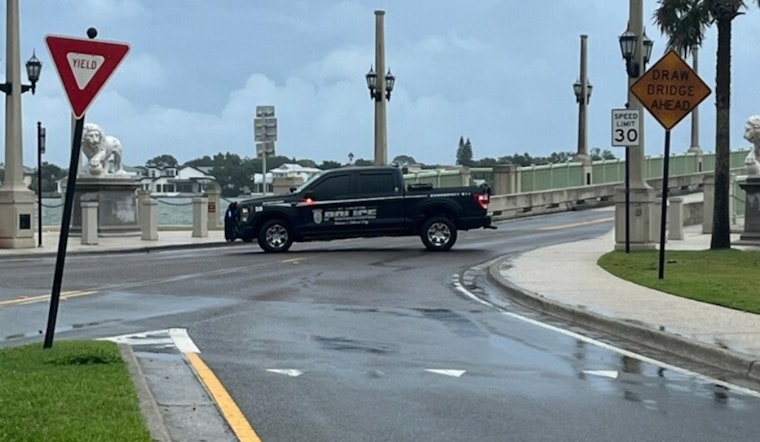 St. Augustine's Bridge of Lions Closed Indefinitely Amid Adverse Weather Conditions