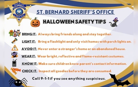 St. Bernard Parish Sheriff's Office Boosts Patrols for Safe Halloween Celebrations