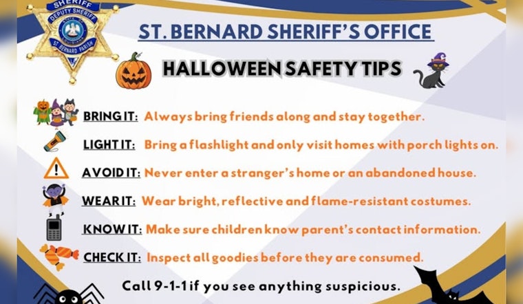 St. Bernard Parish Sheriff's Office Boosts Patrols for Safe Halloween Celebrations