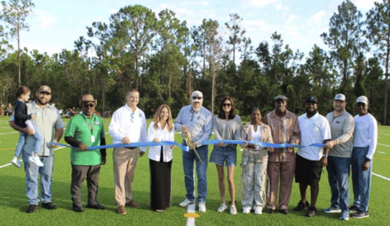 St. Johns County Celebrates New Artificial Turf at Solomon Calhoun Community Center